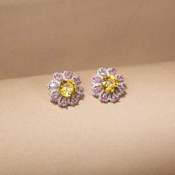 Sunkissed Dahlia Studs