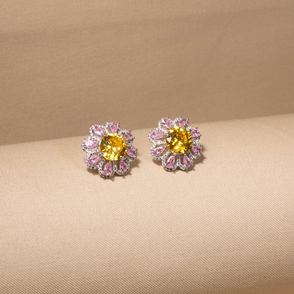 Sunkissed Dahlia Studs