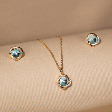Sunlit Sea Pendant Set