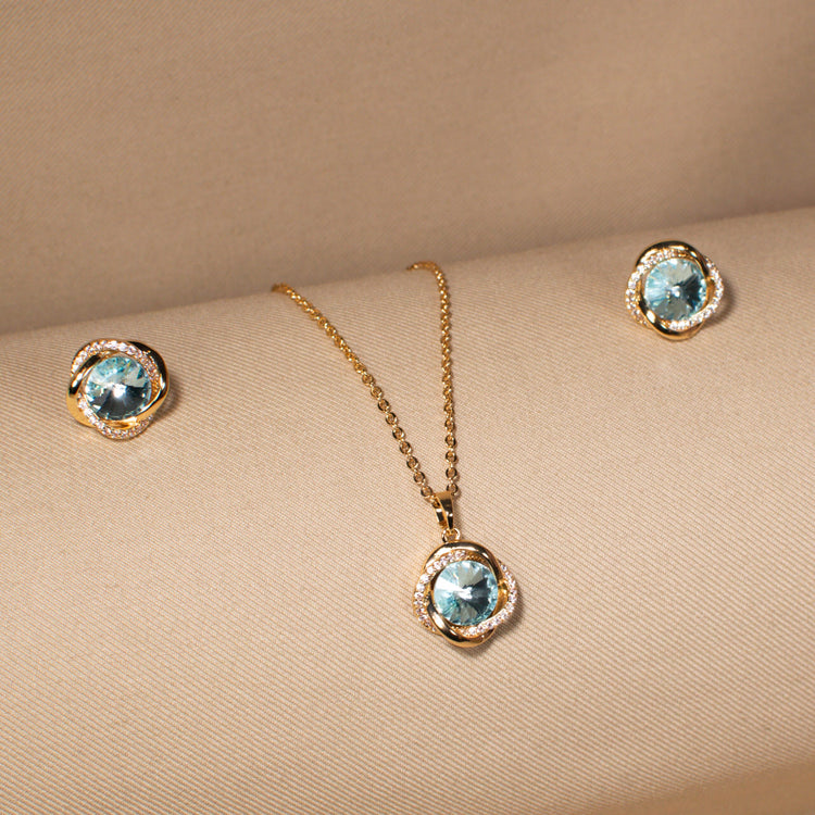 Sunlit Sea Pendant Set