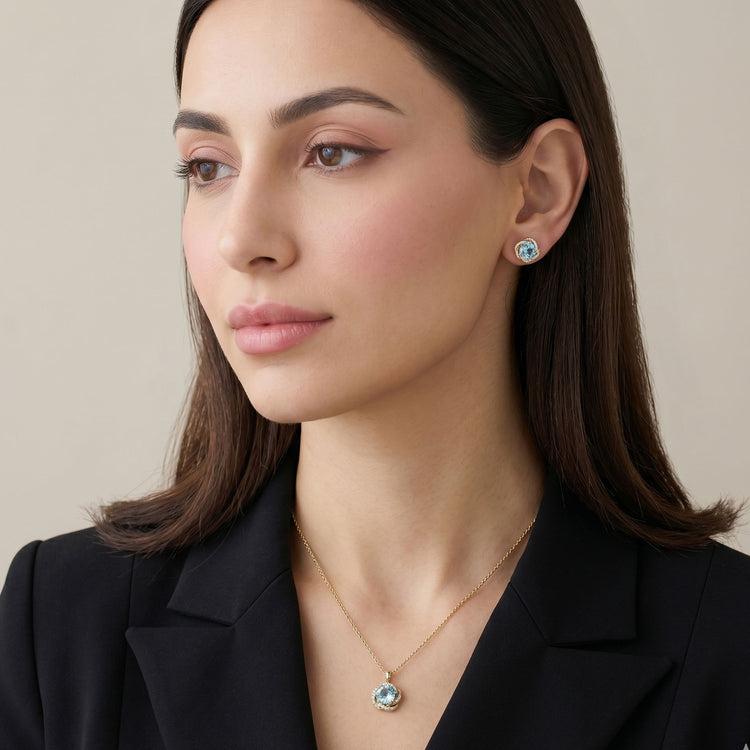 Sunlit Sea Pendant Set