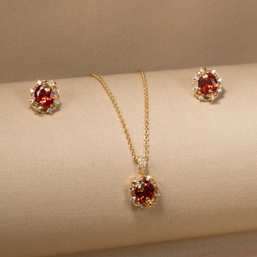 Sunset Flare Pendant Set