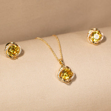 Sunshine Bloom Pendant Set - Minima Collection