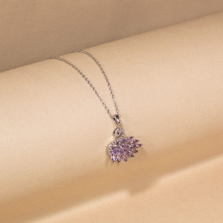Swan Lake Pendant Set - Purple - Edgy Collection