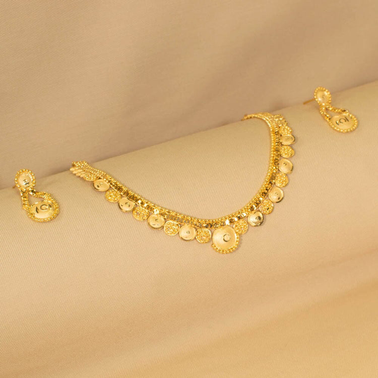 Swara Gold Replica Necklace Set - Alankar Collection