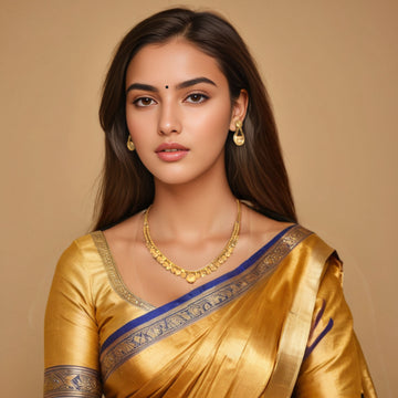 Swara Gold Replica Necklace Set - Alankar Collection