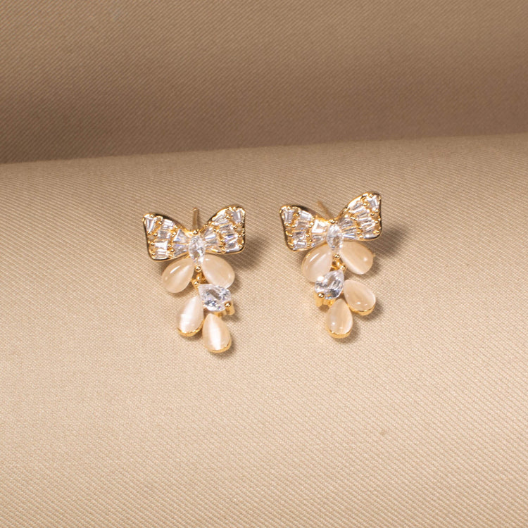 Sweet Ribbon Drop Earrings