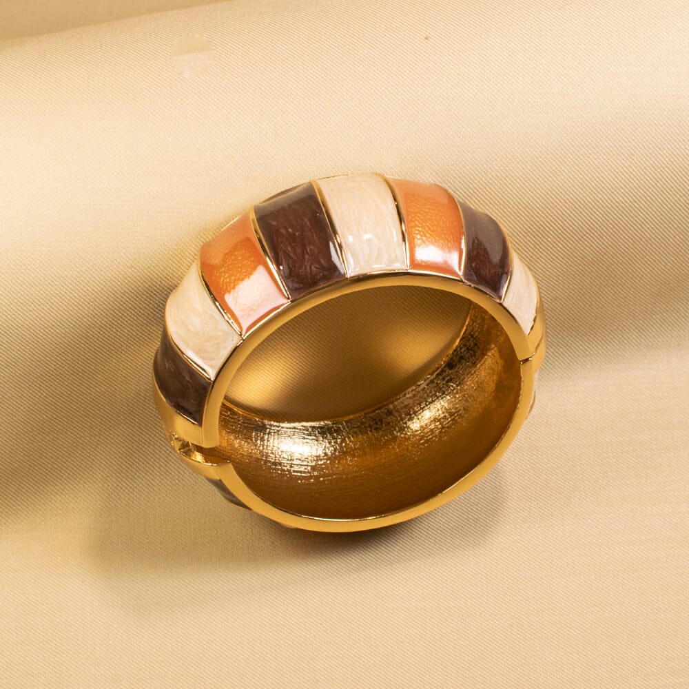 Tan Enamel Bangle