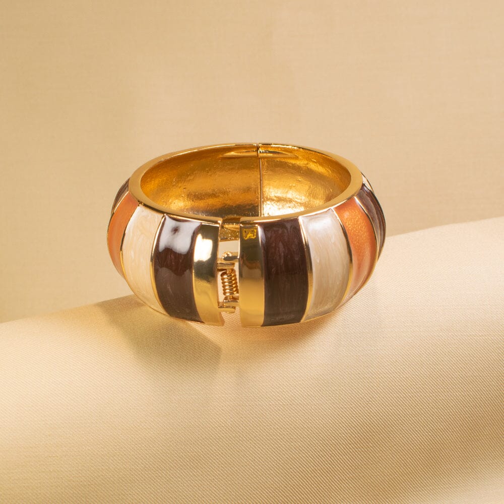 Tan Enamel Bangle