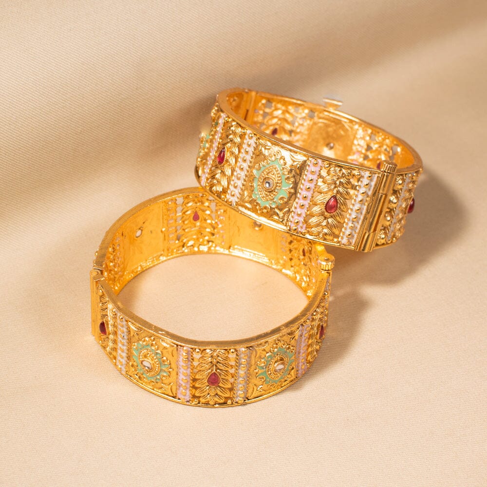 Tapestry Gold Openable Kada - Pratha Collection