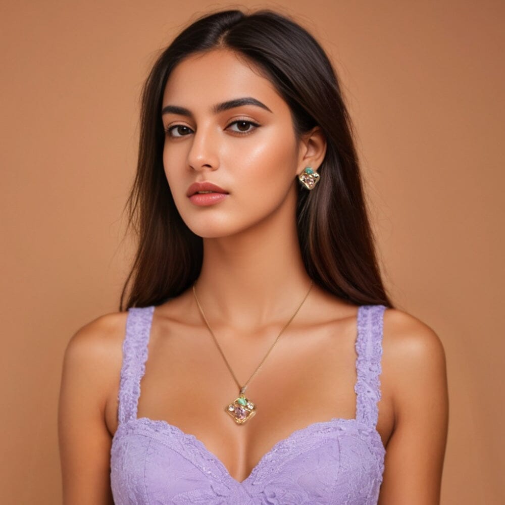 Tavia Pendant Set  - Edgy Collection