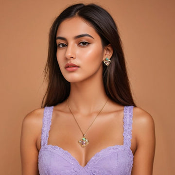 Tavia Pendant Set  - Edgy Collection
