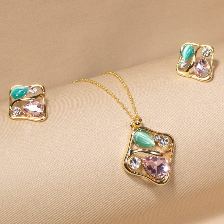 Tavia Pendant Set  - Edgy Collection