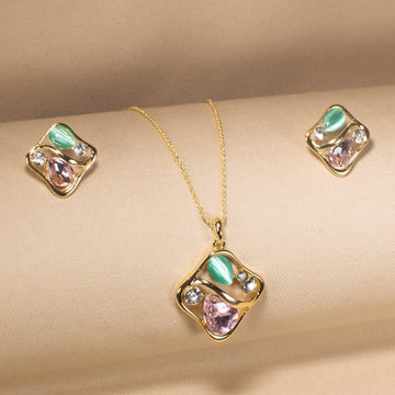 Tavia Pendant Set  - Edgy Collection