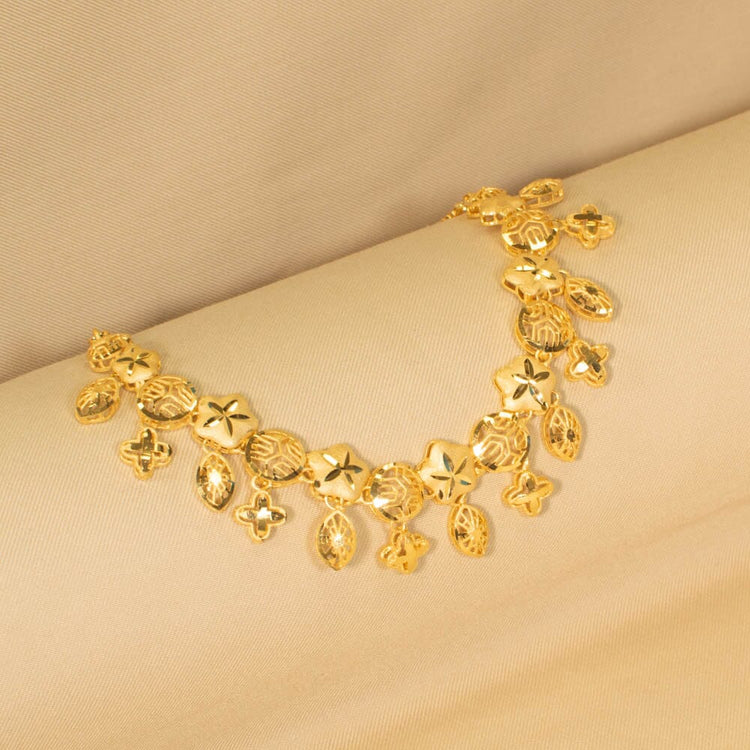Tejas Gold Replica Necklace Set - Alankar Collection