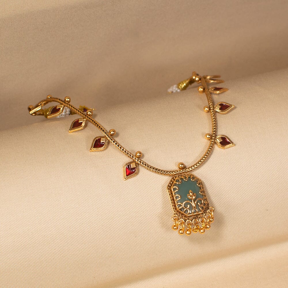 Temple Bloom Necklace Set - Sparsh Collection