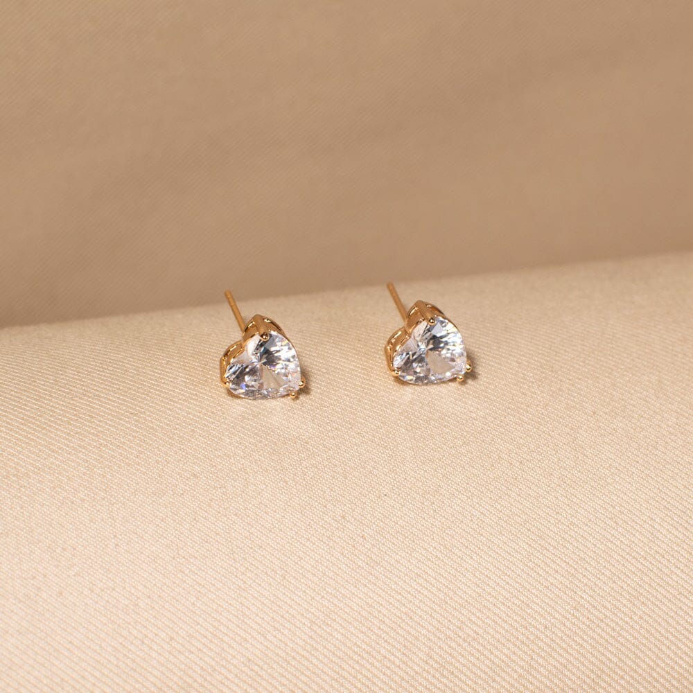 The Amore Heart Studs