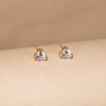 The Amore Heart Studs