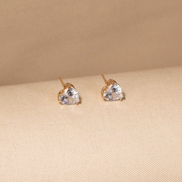 The Amore Heart Studs