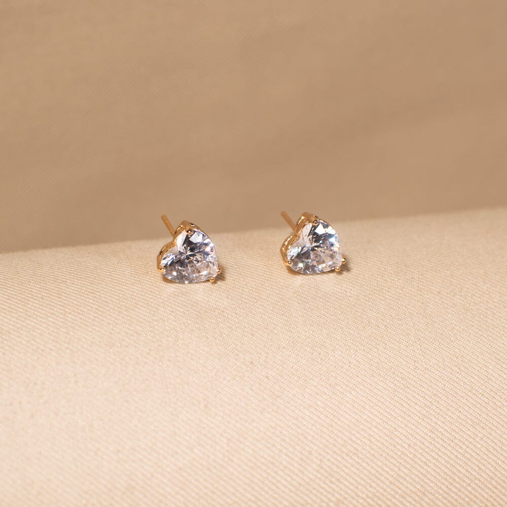 The Amore Heart Studs