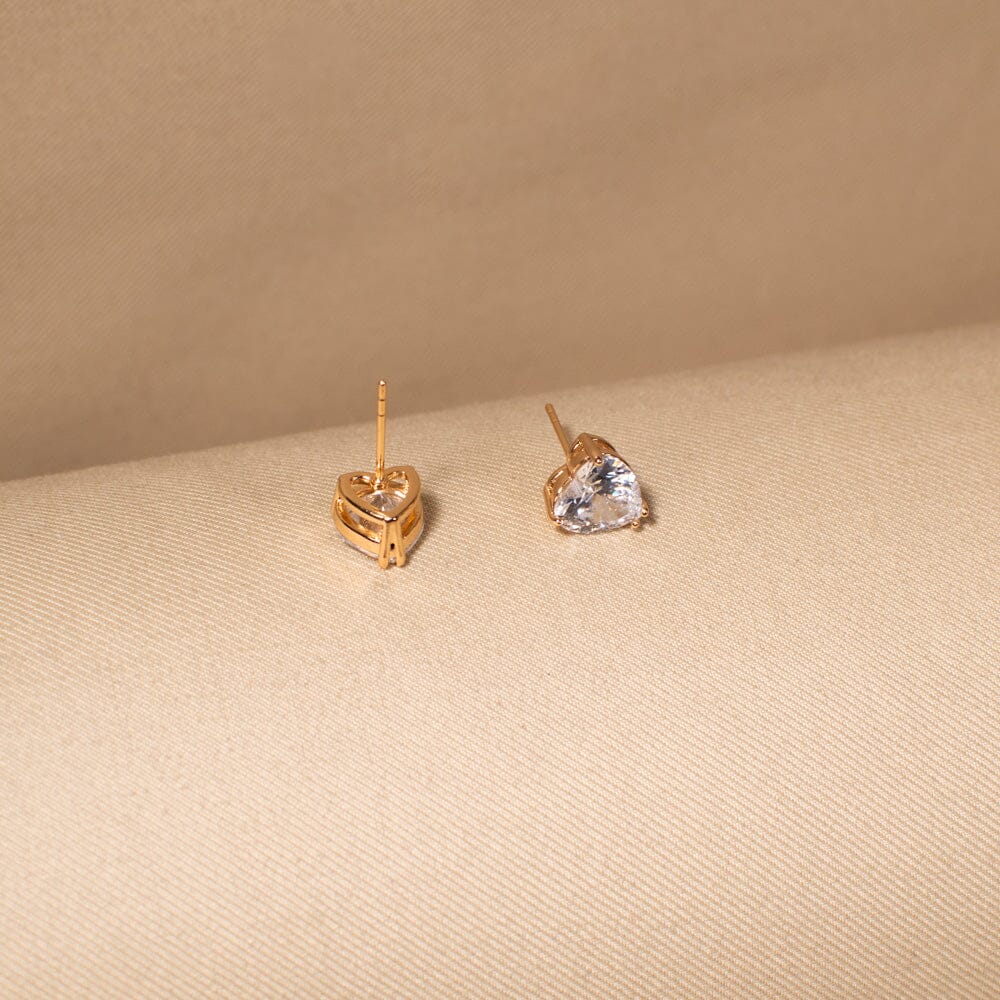 The Amore Heart Studs