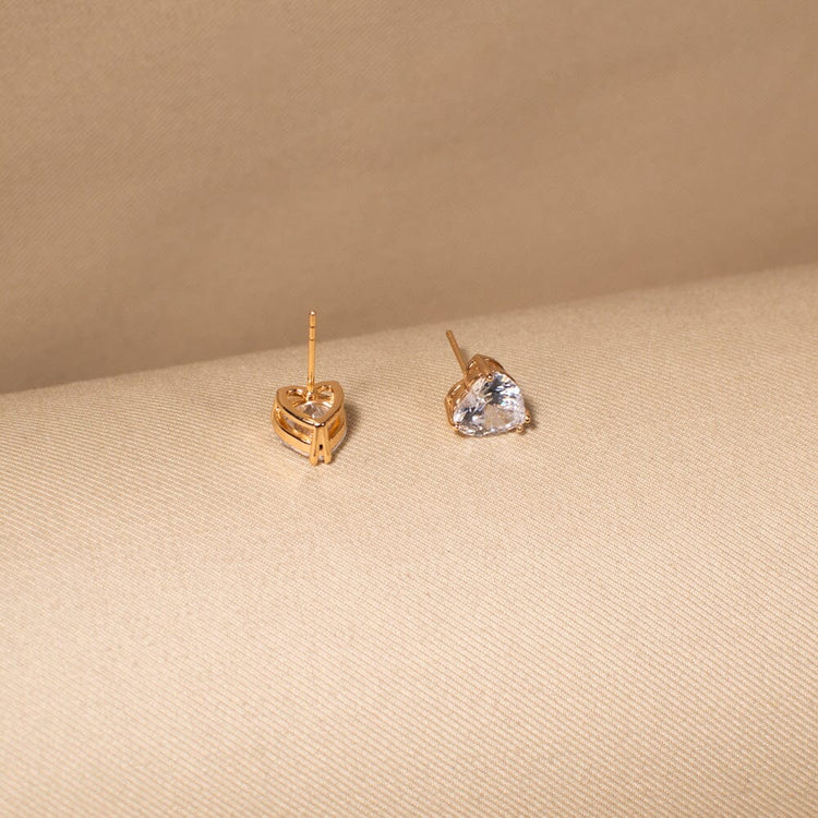 The Amore Heart Studs