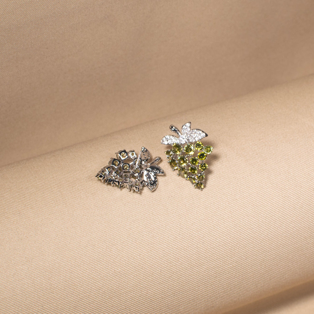 The Berry Crush Earrings - Green