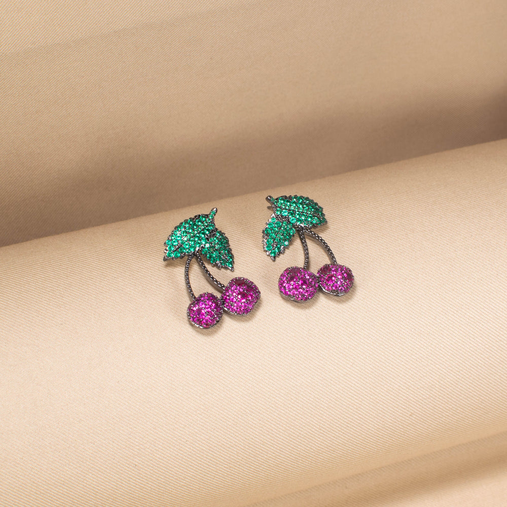 The Berry Juicy Sparkle Earrings