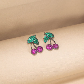 The Berry Juicy Sparkle Earrings