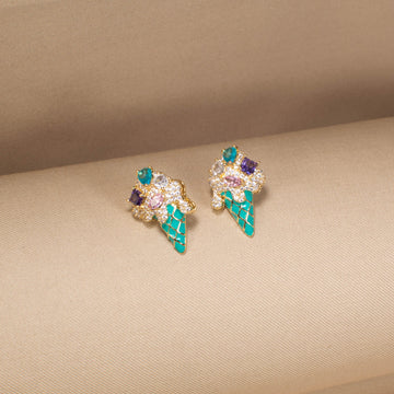 The Blue Scoop Delight Earrings
