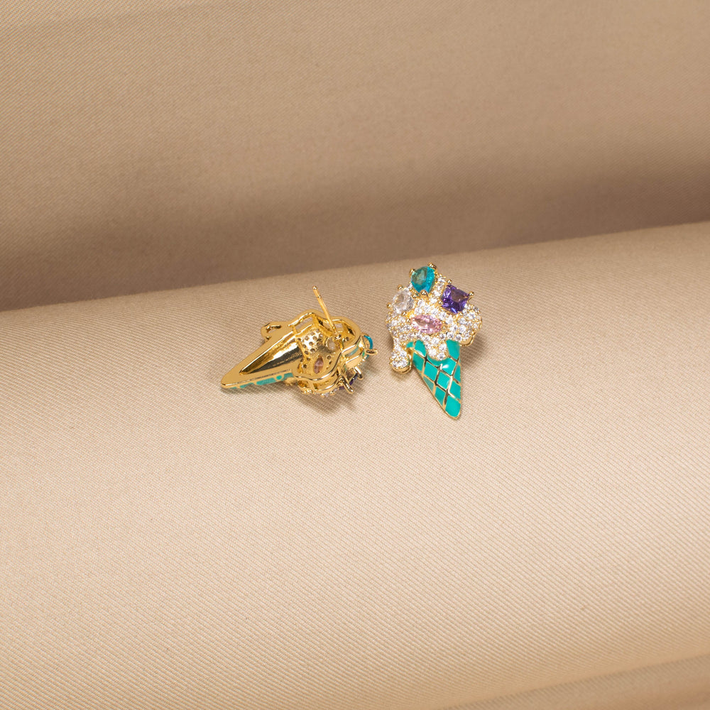 The Blue Scoop Delight Earrings