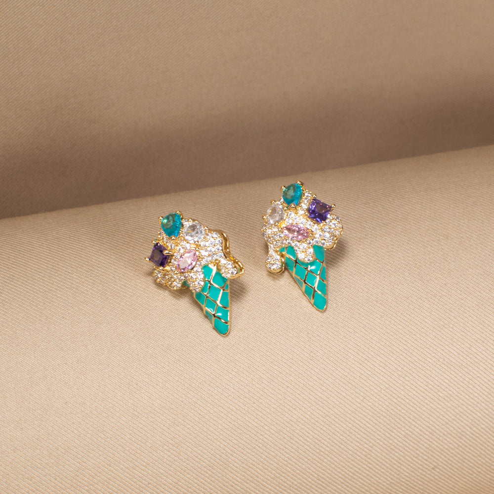 The Blue Scoop Delight Earrings