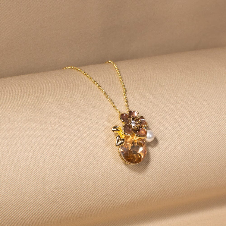 The Champagne Cluster Pendant Set - Minima Collection