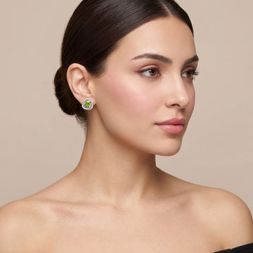 The Chandelier Moss Studs