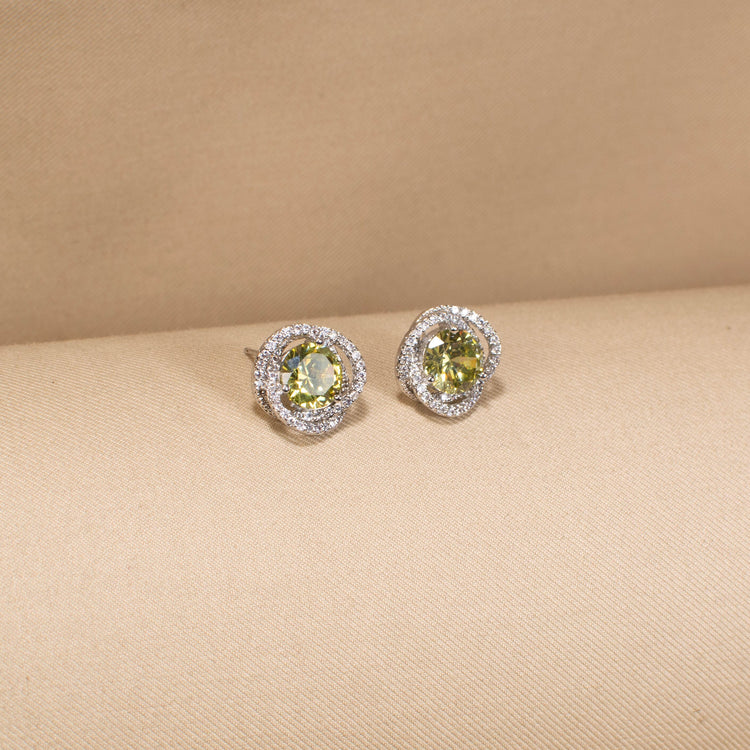 The Chandelier Moss Studs