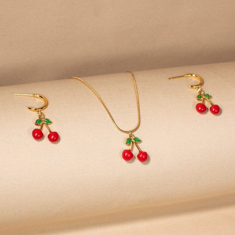 The Cherry On Top  Pendant Set