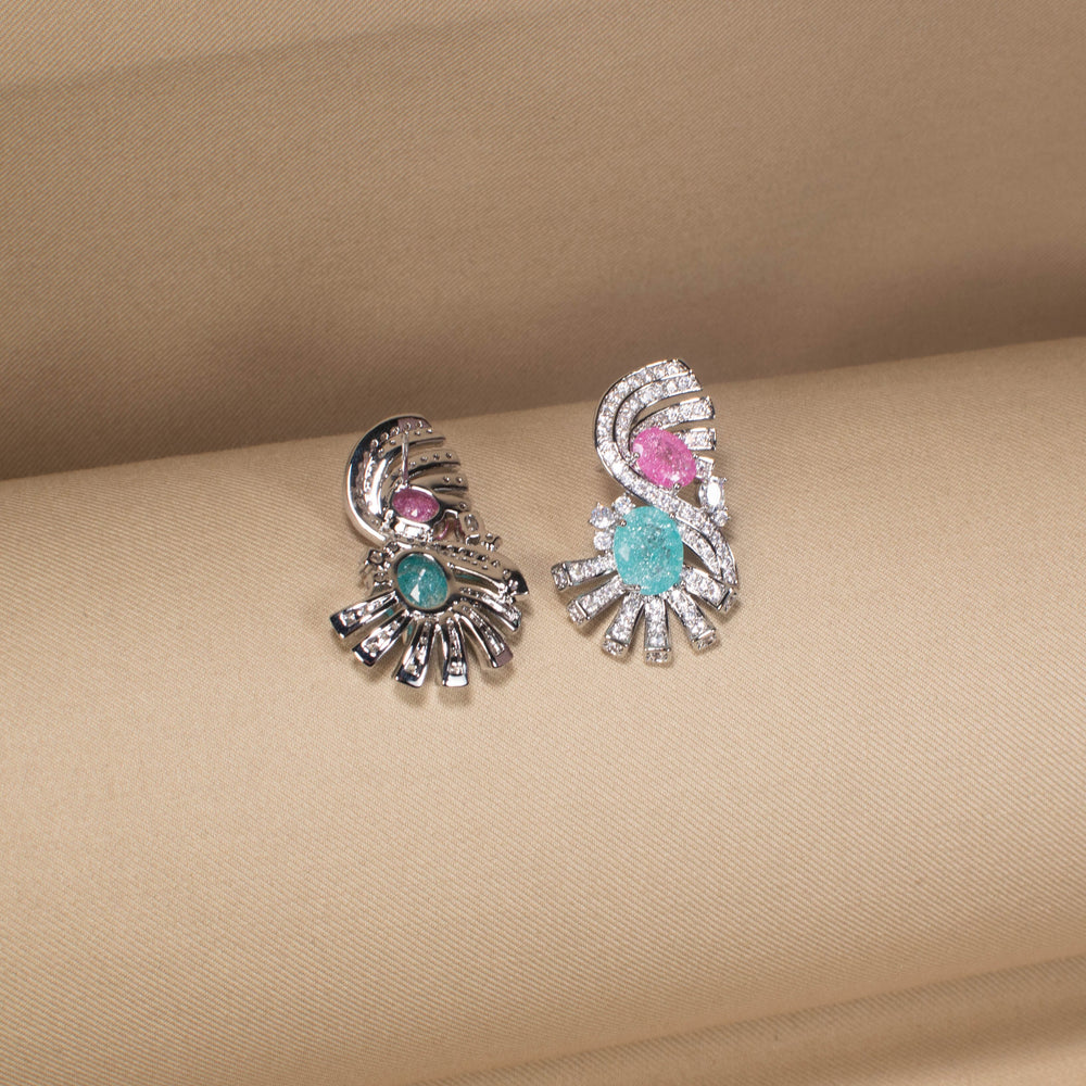 The Cotton Candy Splash Earrings