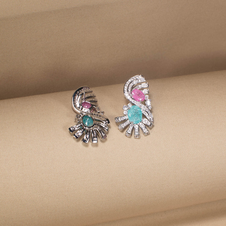 The Cotton Candy Splash Earrings