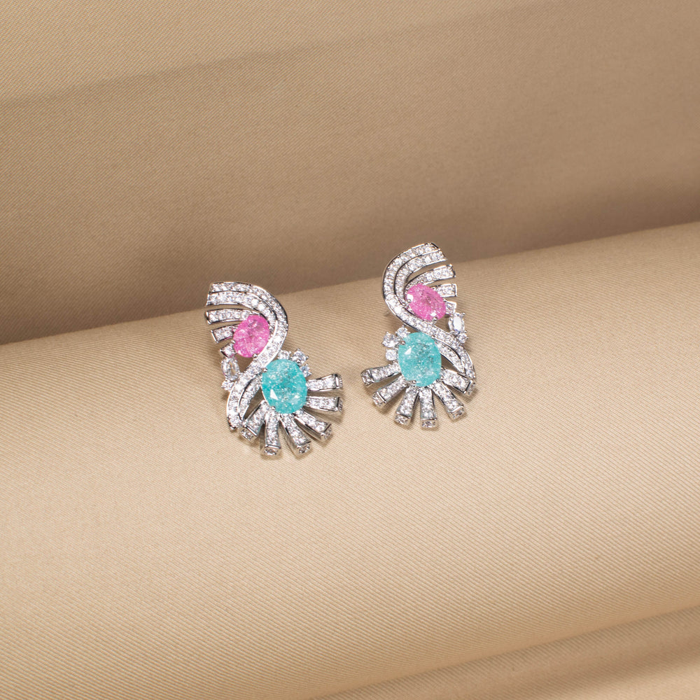 The Cotton Candy Splash Earrings