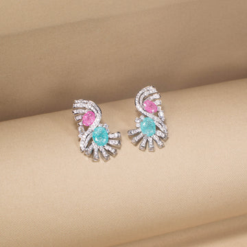The Cotton Candy Splash Earrings