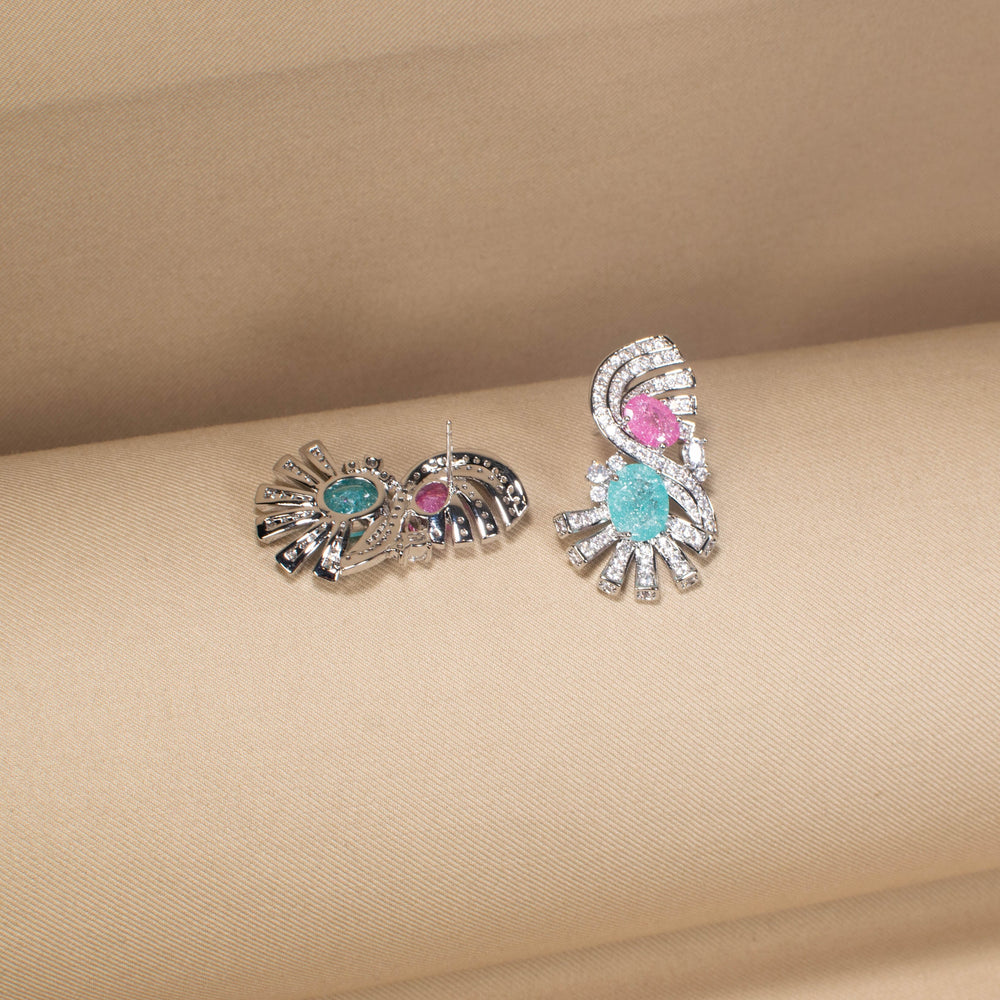 The Cotton Candy Splash Earrings