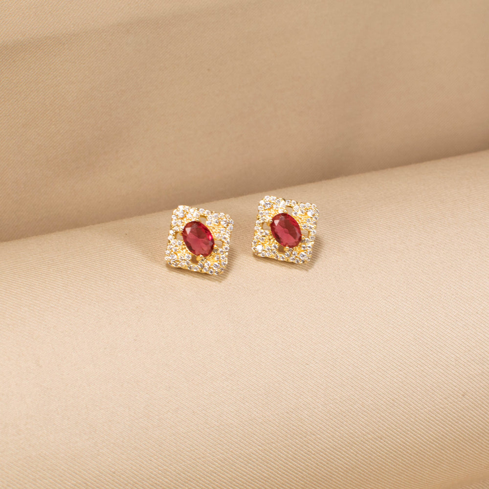 The Crimson Royale Pendant Set