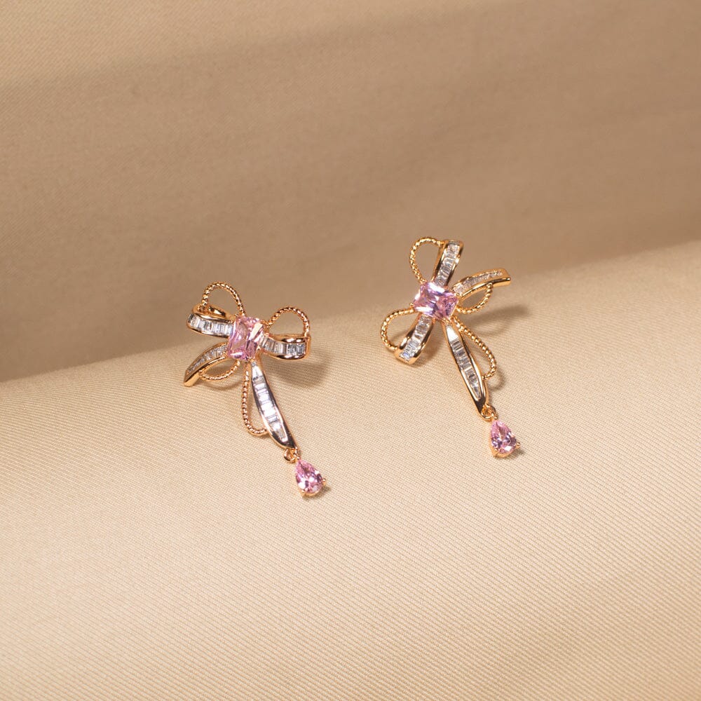 The Crystal Bow Drop - Edgy Collection