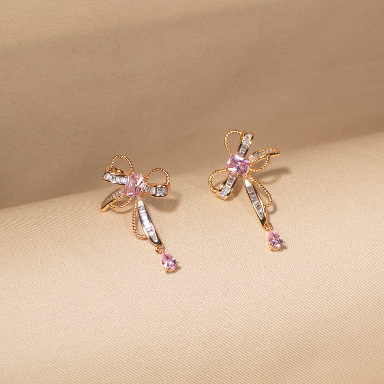 The Crystal Bow Drop - Edgy Collection