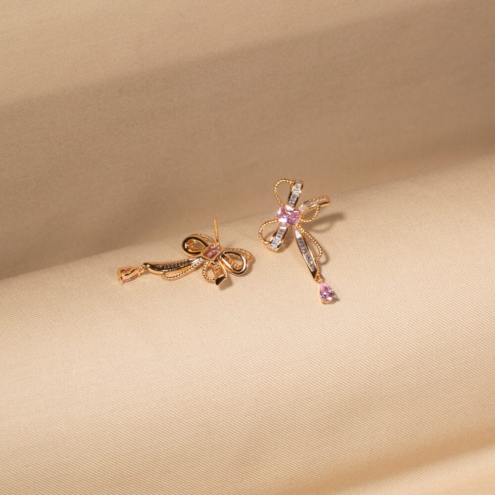 The Crystal Bow Drop - Edgy Collection