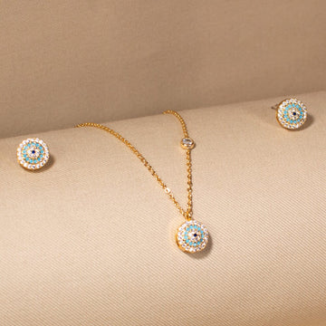 The Cyra Pendant Set - Gold