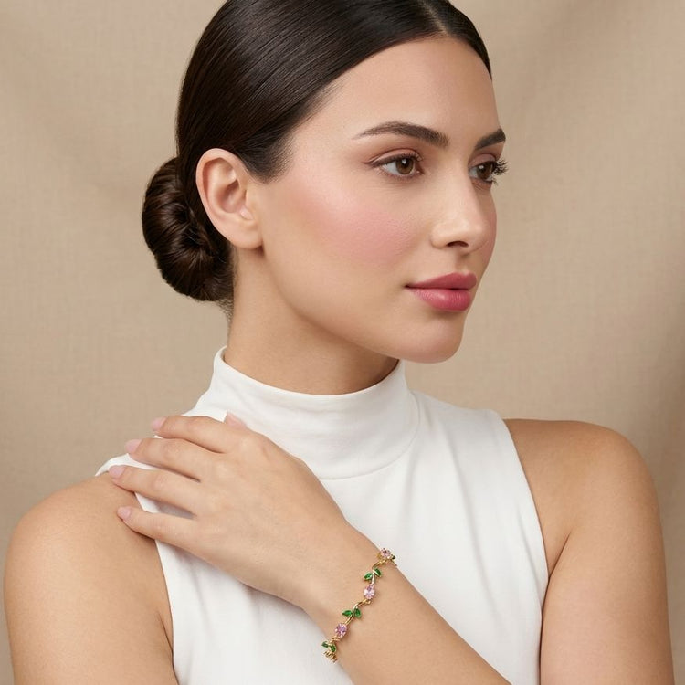The Enchanted Vine Bracelet - Pink