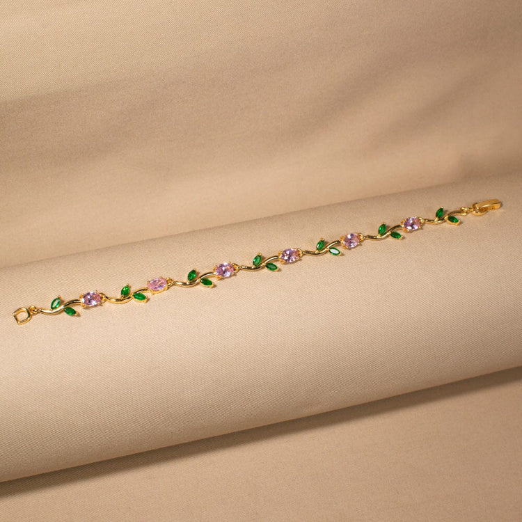 The Enchanted Vine Bracelet - Pink