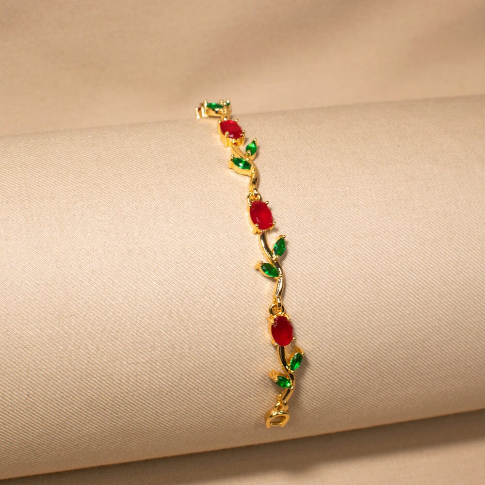 The Enchanted Vine Bracelet - Red