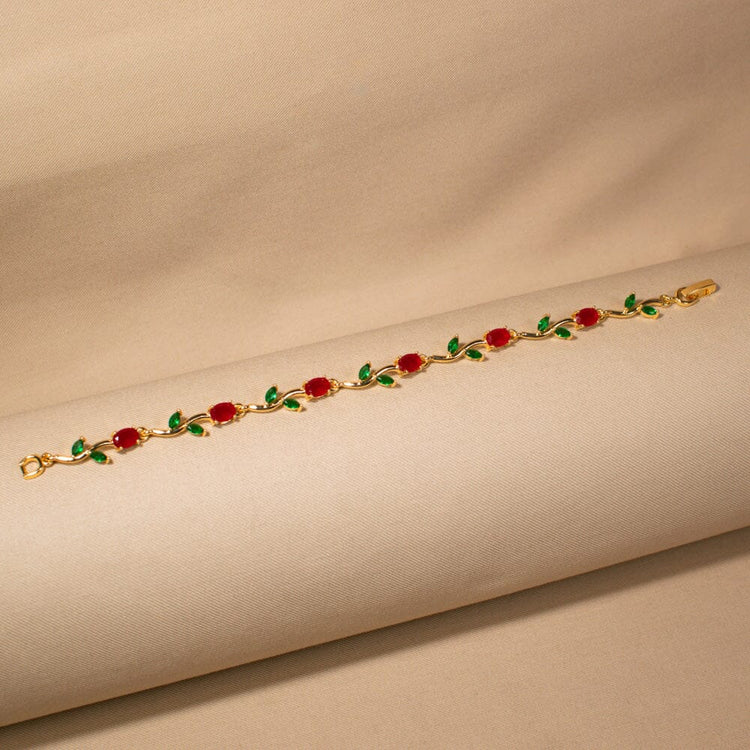 The Enchanted Vine Bracelet - Red
